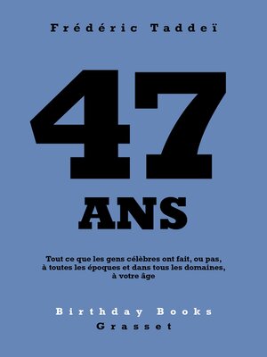cover image of 47 ans